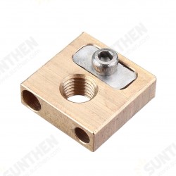 UM3 M6*0.75 Thread Brass Copper Heating Block 4mm for 3D Printer UM3 M6*0.75 Thread Brass Copper Heating Block 4mm for 3D Printer