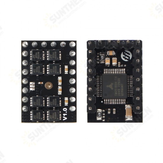 Upgraded QHV5160 TMC5160 QHVSilent Stepper Motor Driver Voltage 60v High Subdivision 256 8MO for 3D Printer Accessories Upgraded QHV5160 TMC5160 QHVSilent Stepper Motor Driver Voltage 60v High Subdivision 256 8MO for 3D Printer Accessories