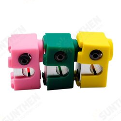 White/Pink/Yellow/Green Universal Hotend Block Insulation Sock Silicone Case For 3D Printer White/Pink/Yellow/Green Universal Hotend Block Insulation Sock Silicone Case For 3D Printer