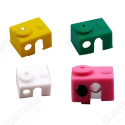 White/Pink/Yellow/Green Universal Hotend Block Insulation Sock Silicone Case For 3D Printer White/Pink/Yellow/Green Universal Hotend Block Insulation Sock Silicone Case For 3D Printer