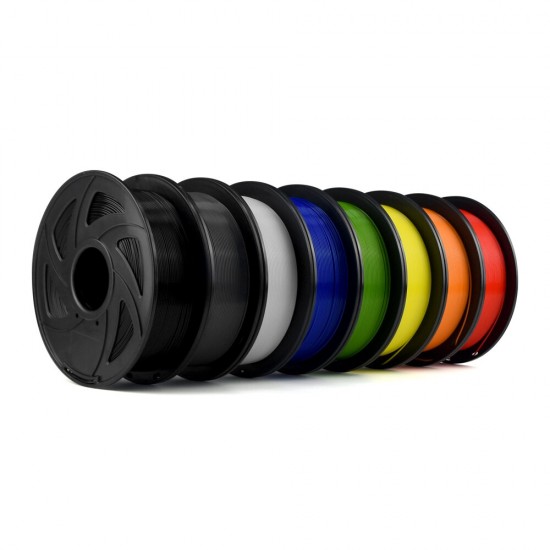 White/Red/Orange/Black/Yellow/Gray/Blue/Green 1.75mm 1KG/Roll PLA Filament for 3D Pritner