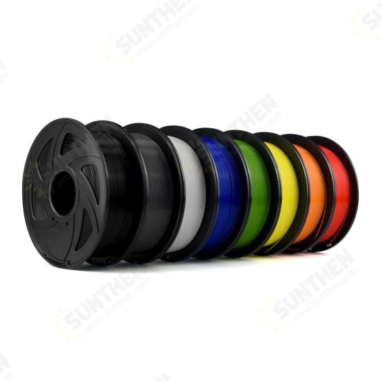 White/Red/Orange/Black/Yellow/Gray/Blue/Green 1.75mm 1KG/Roll PLA Filament for 3D Pritner