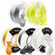 5 Rolls Silk PLA Filament 1KG 1.75mm Black/White/Gold/Silver/Yellow Filament Set for 3D Printers