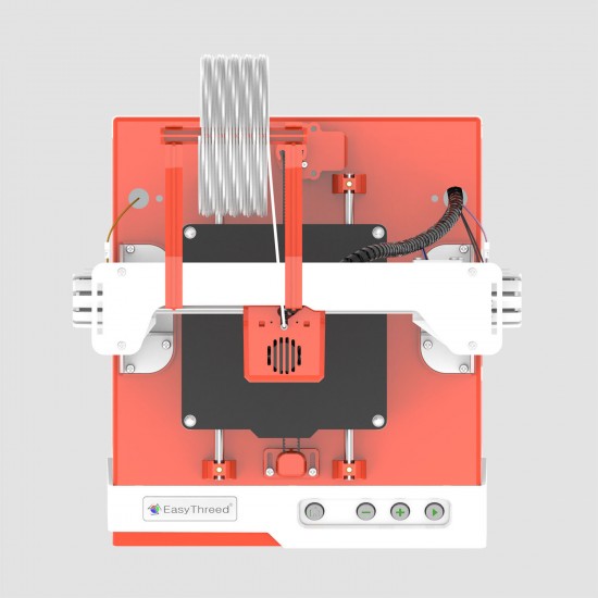 K1 Desktop Mini 3D Printer Kit 100X100X100mm Print Size Four Keys Control for Household Education & Students