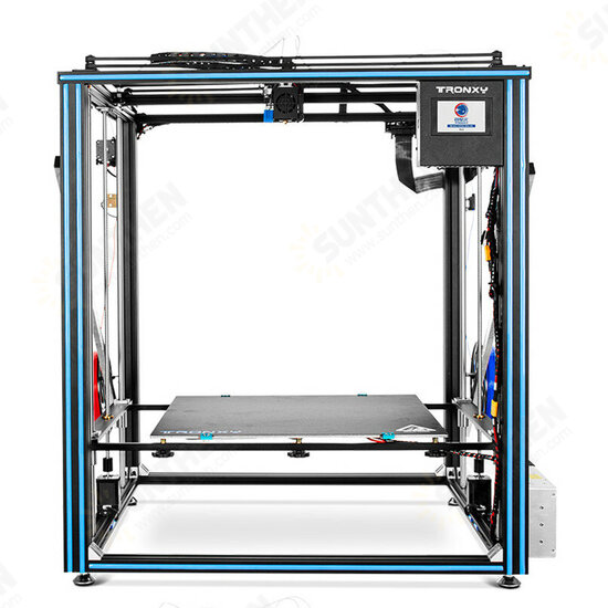 X5SA-500-2E Dual Extruder 2-in-1-out 3D Printer with 500*500*600mm Super Printing Area / Corexy Double Z Axis / 24V Power Supply