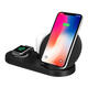 5 In 1 Wireless Charger QC2.0 USB with 36W Power Supply for Mobile Phone iWatch