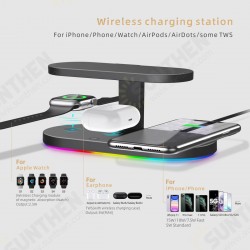 5-in-1 Wiress Phone Earphone Watch Charging Station Fast Charger UV Sterilizing 5-in-1 Wiress Phone Earphone Watch Charging Station Fast Charger UV Sterilizing
