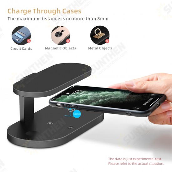 5-in-1 Wiress Phone Earphone Watch Charging Station Fast Charger UV Sterilizing