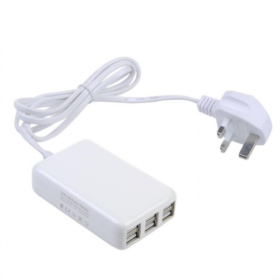 6 Ports USB Power AC Adapter Home Wall Charger For iPhone iPad