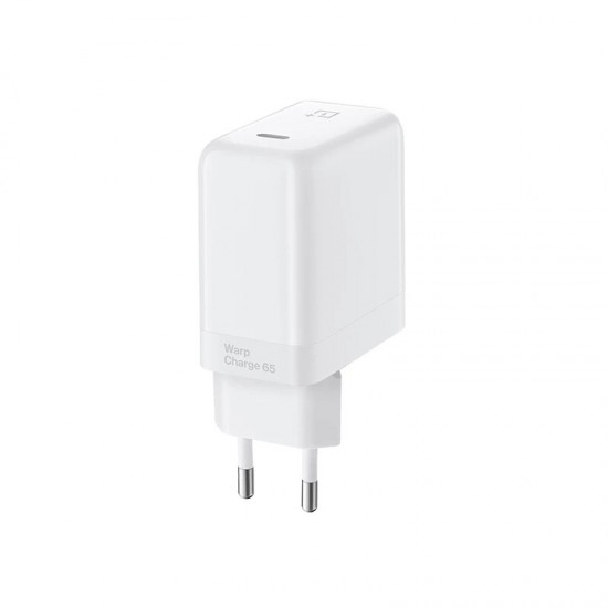 65W Warp Charge USB-C Charger Dash Warp Fast Charging Wall Adapter EU Plug With 65W 6.5A Max USB-C to USB-C Cable For OnePlus iPad MacBook Huawei