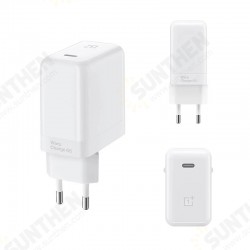 65W Warp Charge USB-C Charger Dash Warp Fast Charging Wall Adapter EU Plug With 65W 6.5A Max USB-C to USB-C Cable For OnePlus iPad MacBook Huawei 65W Warp Charge USB-C Charger Dash Warp Fast Charging Wall Adapter EU Plug With 65W 6.5A Max USB-C to USB-C Cable For OnePlus iPad MacBook Huawei