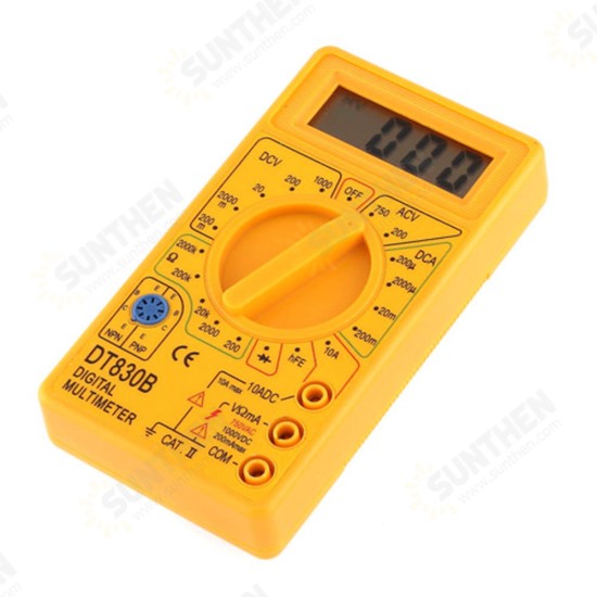 DT830B 1000V 10A LCD Portable Digital Multimeter AC/DC Ammeter Voltmeter Ohmmeter Electrical Tester