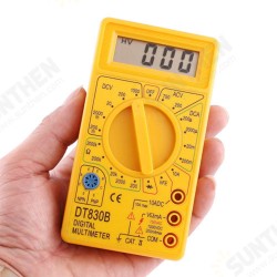 DT830B 1000V 10A LCD Portable Digital Multimeter AC/DC Ammeter Voltmeter Ohmmeter Electrical Tester DT830B 1000V 10A LCD Portable Digital Multimeter AC/DC Ammeter Voltmeter Ohmmeter Electrical Tester