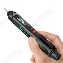 A3007/8 True RMS Digital Multimeter + Voltage Test Pen + Phase Sequences Meter 3 In 1 with LCD Backlight Flashlight NCV Auto-off Multiple Accessories A3007/8 True RMS Digital Multimeter + Voltage Test Pen + Phase Sequences Meter 3 In 1 with LCD Backlight Flashlight NCV Auto-off Multiple Accessories