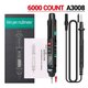 A3008 Digital Multimeter Auto Intelligent Sensor Pen Tester 6000 Counts Non-contact Voltage Meter VA Color Reverse Display Screen