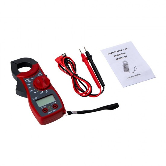 MT87 Portable Digital Clamp Ammeter Multimeter With AC/DC Voltage Tester AC Current Resistance Multi Test Clamp Meters