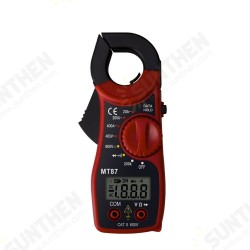 MT87 Portable Digital Clamp Ammeter Multimeter With AC/DC Voltage Tester AC Current Resistance Multi Test Clamp Meters MT87 Portable Digital Clamp Ammeter Multimeter With AC/DC Voltage Tester AC Current Resistance Multi Test Clamp Meters