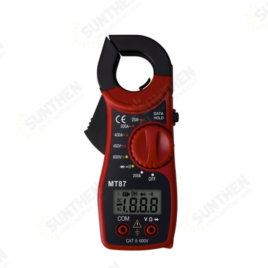 MT87 Portable Digital Clamp Ammeter Multimeter With AC/DC Voltage Tester AC Current Resistance Multi Test Clamp Meters