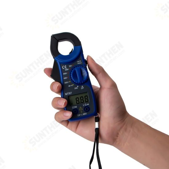 MT87 Portable Digital Clamp Ammeter Multimeter With AC/DC Voltage Tester AC Current Resistance Multi Test Clamp Meters