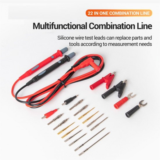 PT1028 1000V 22 In 1 Multi-function multimeter leads Combination Test Cable Universal Meter Test multimeter pen multimetro