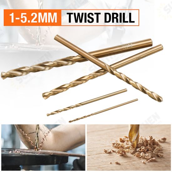 1-5.2mm 4341 Cobalt Drill Bit Set Twsist Shank Lifetime Warranty Drill Straigth Tool