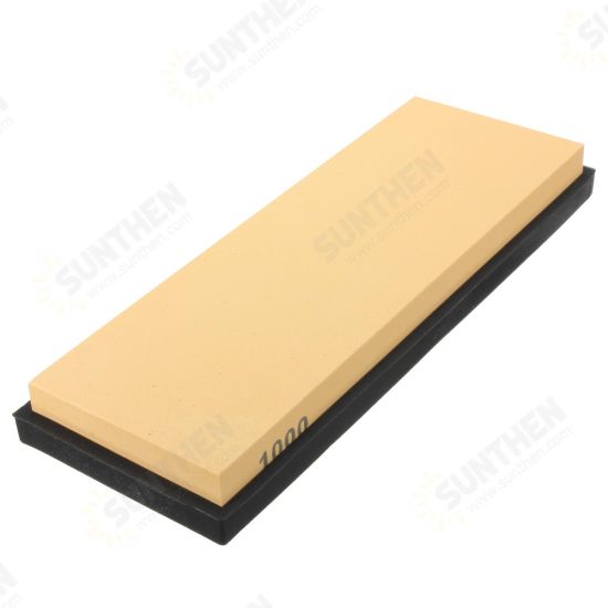 1000# Grit Whetstone Sharpener Sharpen Stone With Stand 180mm x 60mm x 15mm