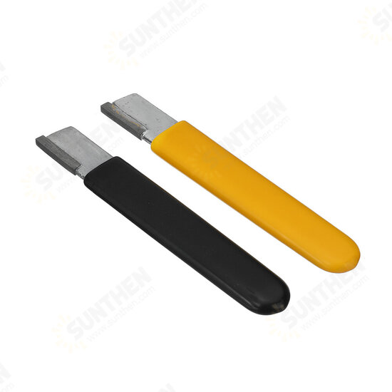 1PCS Yellow/Black Outdoor Knife and Scissors Dual-purpose Sharpener Garden Scraper Sharpener Quick Sharpener Quick Sharpener