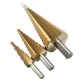 3Pcs HSS 4-12 20 32mm High Quality Steel Step Drill Bit Hole Cutter