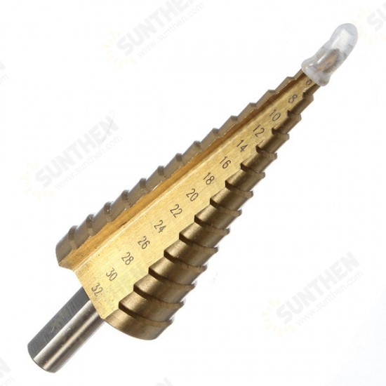 3Pcs HSS 4-12 20 32mm High Quality Steel Step Drill Bit Hole Cutter