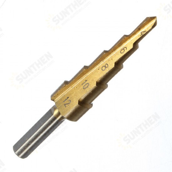 3Pcs HSS 4-12 20 32mm High Quality Steel Step Drill Bit Hole Cutter