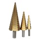 3Pcs HSS 4-12 20 32mm High Quality Steel Step Drill Bit Hole Cutter