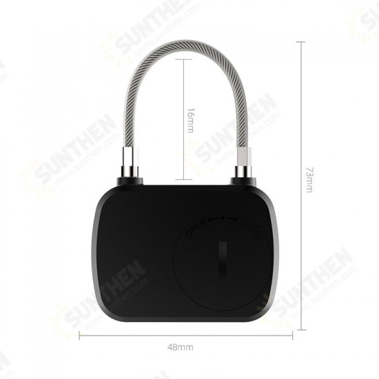 L13 Fingerprint Security Keyless Lock Plastic Three Color Light Wire Rope Lock 3M 10 Sets of Fingerprint lock Induction L13 Fingerprint Security Keyless Lock Plastic Three Color Light Wire Rope Lock 3M 10 Sets of Fingerprint lock Induction