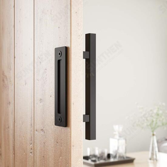 Barn Door Handle Sliding Flush Pull Wood Door Gate Hardware Stainless Steel Door Lock