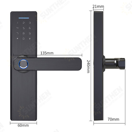 Electronic Smart Door Lock Biometric Fingerprint Digital Code Smart Card Key