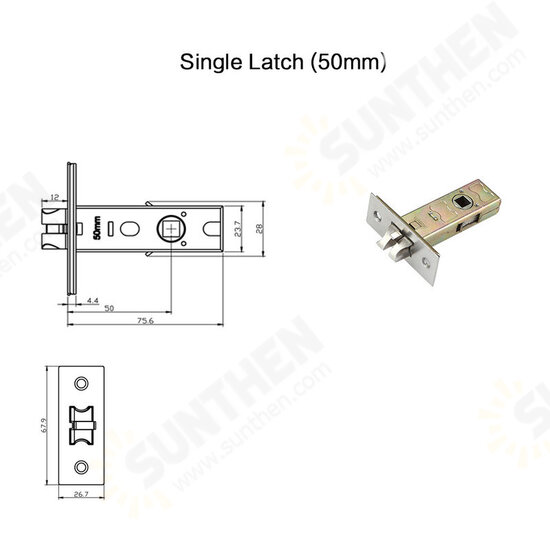 Indoor Fingerprint lock Office fingerprint Lock Body Single Tongue Cross Tongue Lock Body for Electronic Smart Door Lock