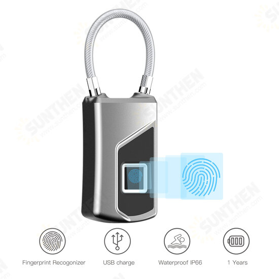 L1 Smart Lock Fingerprint Lock Backpack Home Locker Anti-theft Waterproof Ultra-long Standby Keyless Fingerprint Padlock