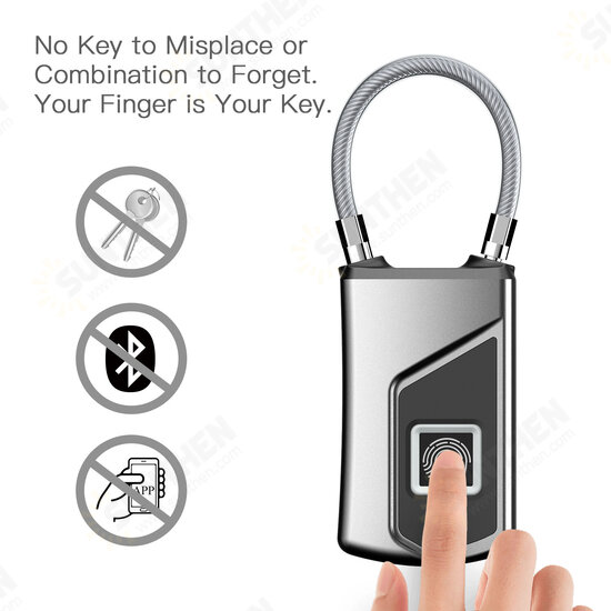 L1 Smart Lock Fingerprint Lock Backpack Home Locker Anti-theft Waterproof Ultra-long Standby Keyless Fingerprint Padlock L1 Smart Lock Fingerprint Lock Backpack Home Locker Anti-theft Waterproof Ultra-long Standby Keyless Fingerprint Padlock