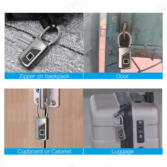 L1 Smart Lock Fingerprint Lock Backpack Home Locker Anti-theft Waterproof Ultra-long Standby Keyless Fingerprint Padlock