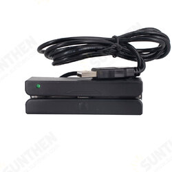 MSR580 USB Magnetic Strip Card Reader 3 Tracks Mini Mag Hi-Co Swiper POS Reader MSR580 USB Magnetic Strip Card Reader 3 Tracks Mini Mag Hi-Co Swiper POS Reader