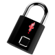 P16 Black Keyless USB Rechargeable Fingerprint Lock Door Lock Smart Padlock Quick Unlock TSA Padlock