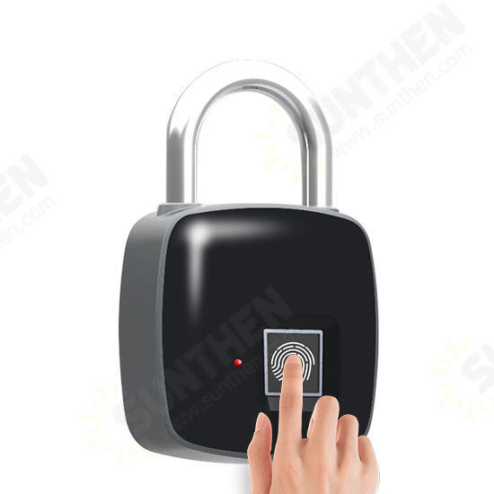 P3 Smart Fingerprint Door Lock Padlock Safe USB Charging Waterproof Keyless Anti Theft Lock