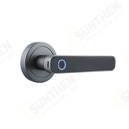 Smart Fingerprint Handle Door Lock Intelligent Anti-theft Door Lock Fingerprint Key Unlock Home Lock Electronic Entry Door Security Lock