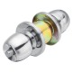 Stainless Steel Round Door Knobs Privacy Passage Entrance Lock Entry with 3 Keys