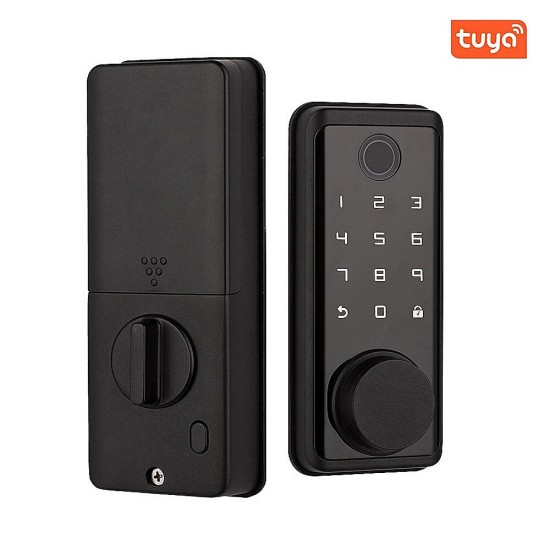 Smart Door Lock Intelligent Anti-theft Gateway Fingerprint Password Card Mobile APP Control Unlock Home Lock USB Urgent Power Supply