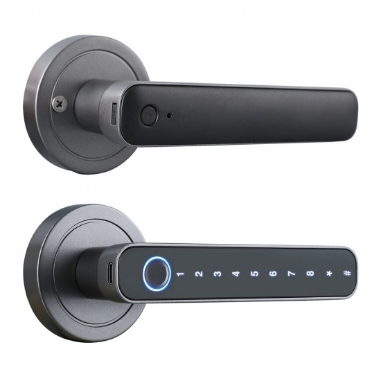 Tuya Smart Door bluetooth Lock Intelligent Anti-theft Door Lock Dynamic Password APP Fingerprint Key Unlock Home Lock
