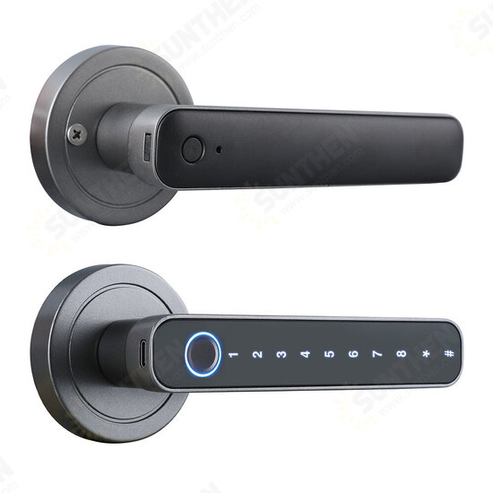 Tuya Smart Door bluetooth Lock Intelligent Anti-theft Door Lock Dynamic Password APP Fingerprint Key Unlock Home Lock