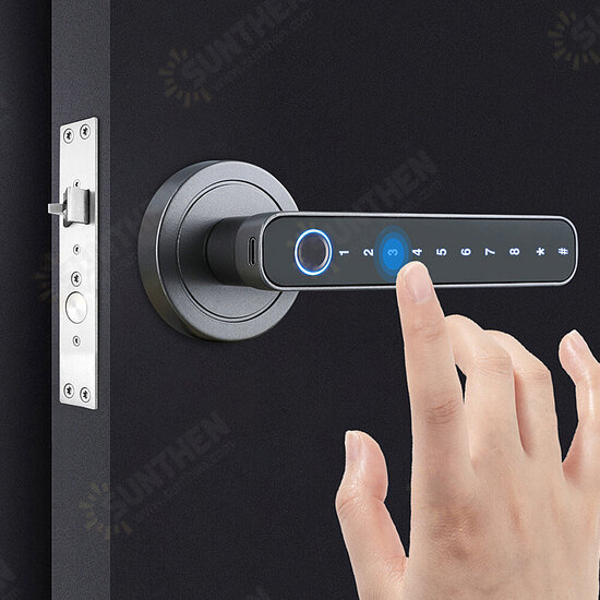 Tuya Smart Door bluetooth Lock Intelligent Anti-theft Door Lock Dynamic Password APP Fingerprint Key Unlock Home Lock