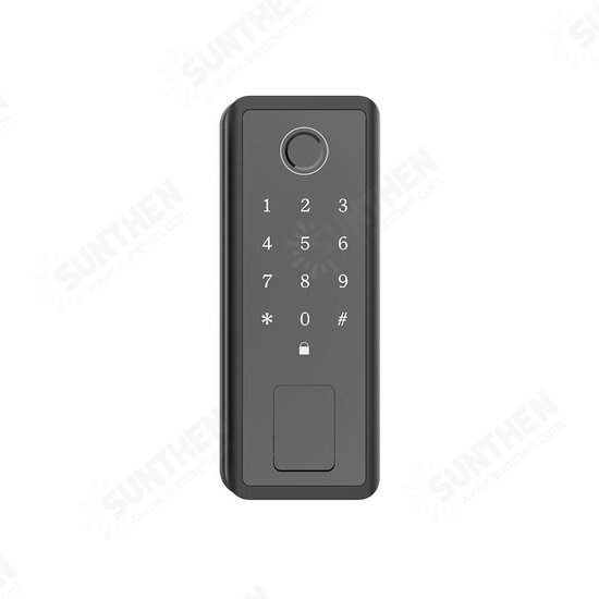 Tuya WIFI Touch Screen Smart Door Lock Fingerprint Password Key Swipe Card Remote Unlock