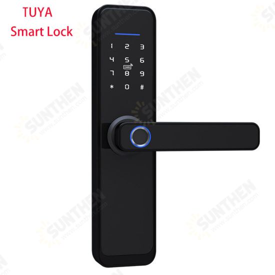 Tuya WiFi Smart Lock Core Cylinder Intelligent Security Door Lock Bluetooth Double Lock Body Encryption with Keys Work with Smart Life APP