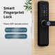 Tuya WiFi Smart Lock Core Cylinder Intelligent Security Door Lock Bluetooth Double Lock Body Encryption with Keys Work with Smart Life APP